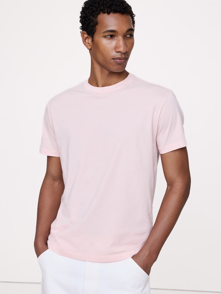 T-shirt ras du cou en coton léger