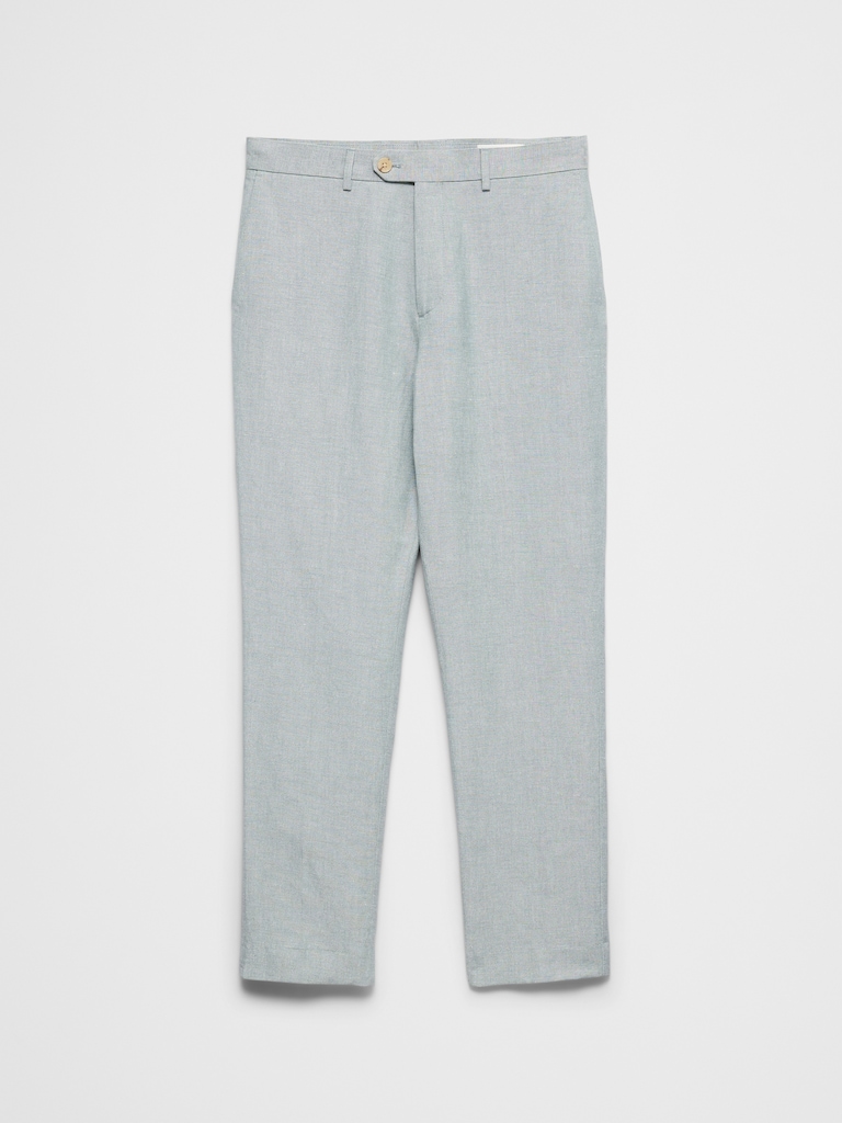 Linen-Blend Mineral Suit Jacket