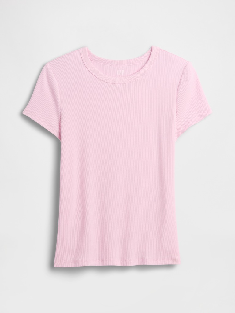 Essential Ribbed Crewneck T-Shirt