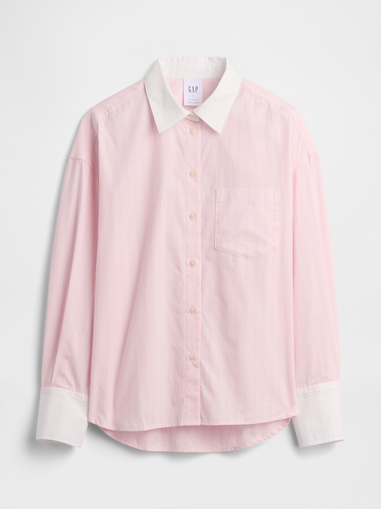 Oversized Shirt in Poplin