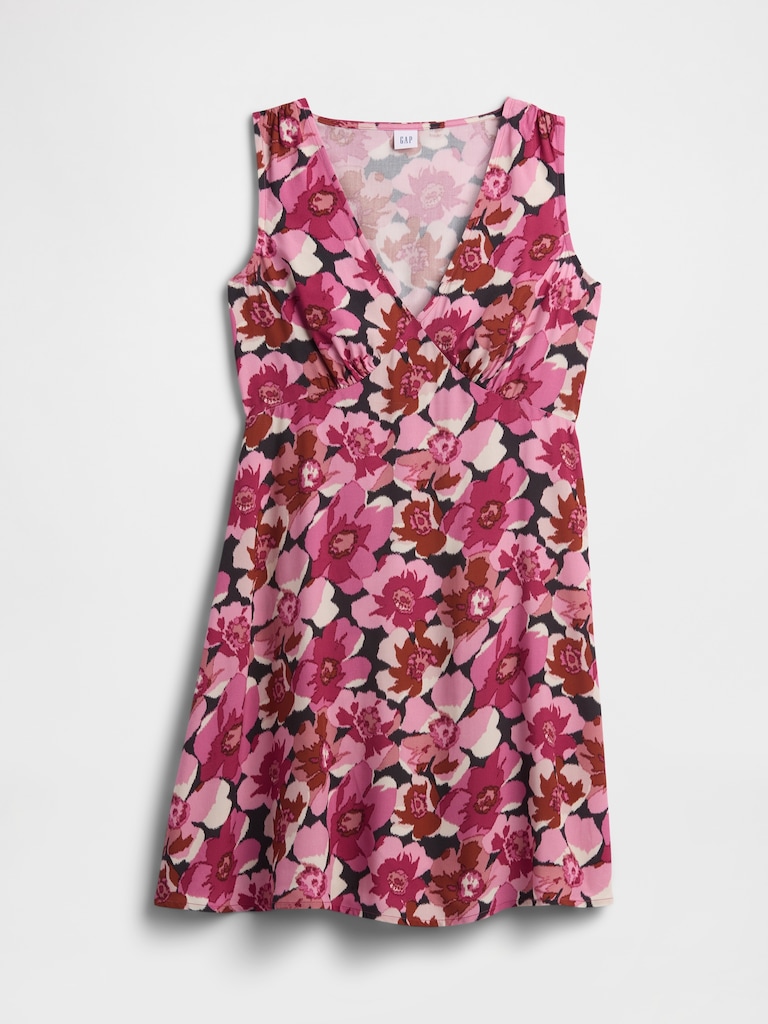 Sleeveless V-Neck Mini Dress