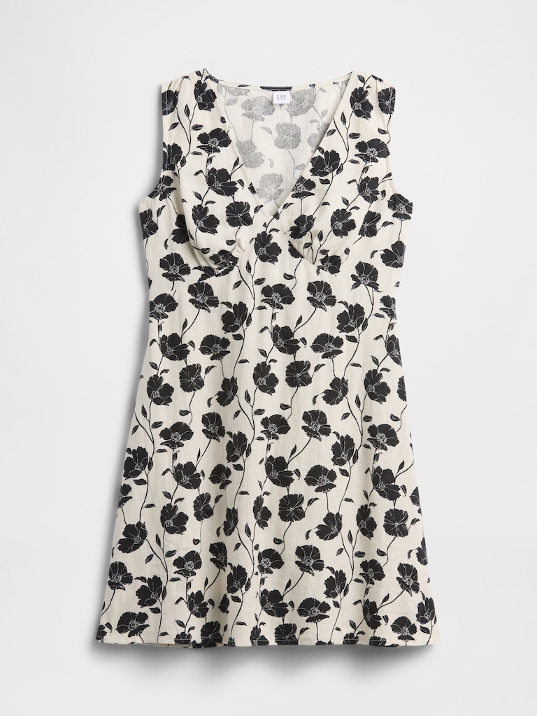 Sleeveless V-Neck Mini Dress