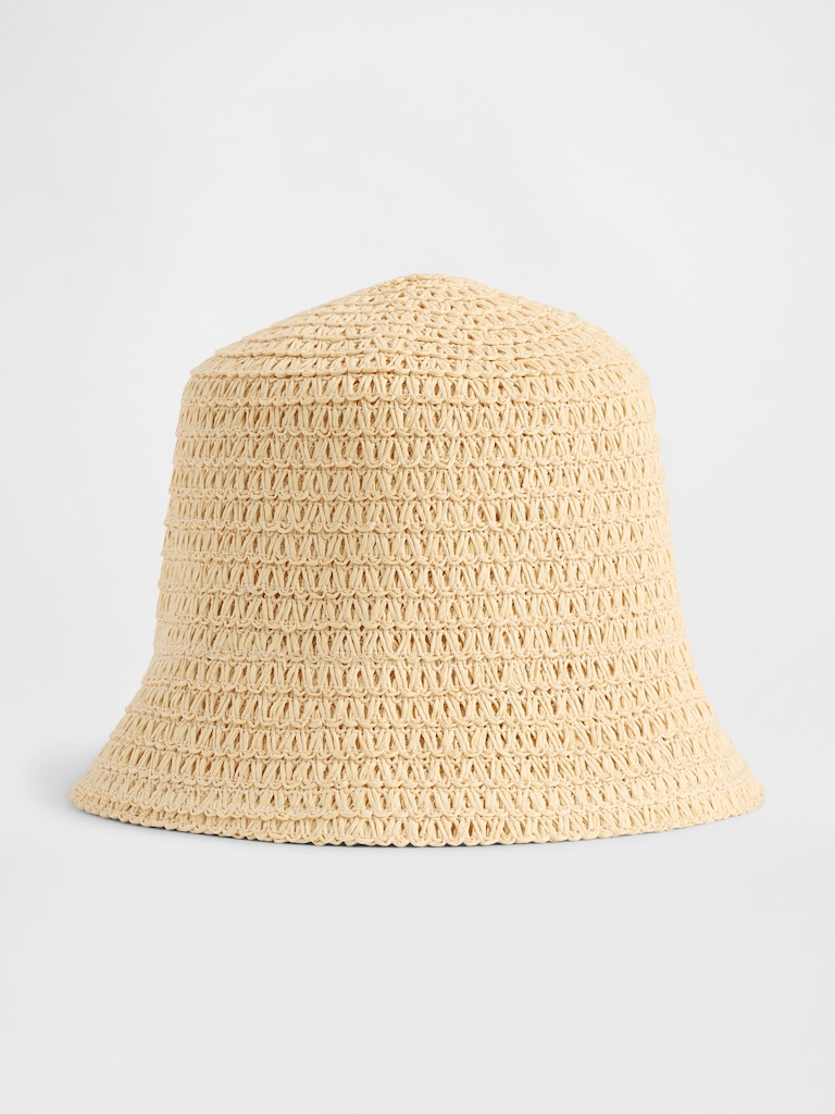 Straw Bucket Hat