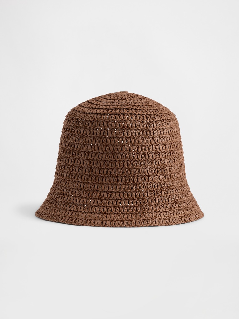 Straw Bucket Hat