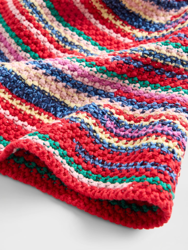 Knit Stripe Bucket Hat