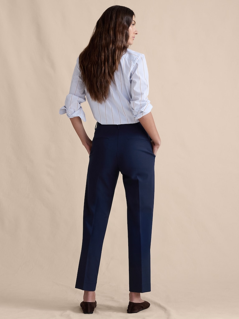 High-Rise Modern Slim City Stretch Ankle Pant