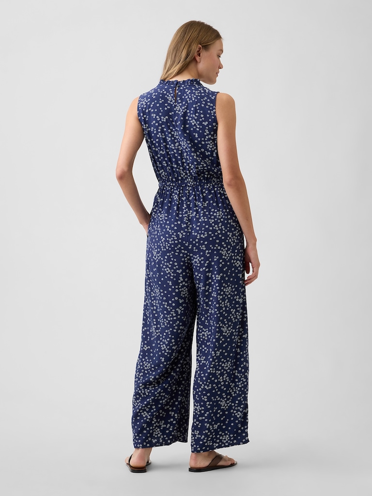 Sleeveless Wide-Leg Jumpsuit