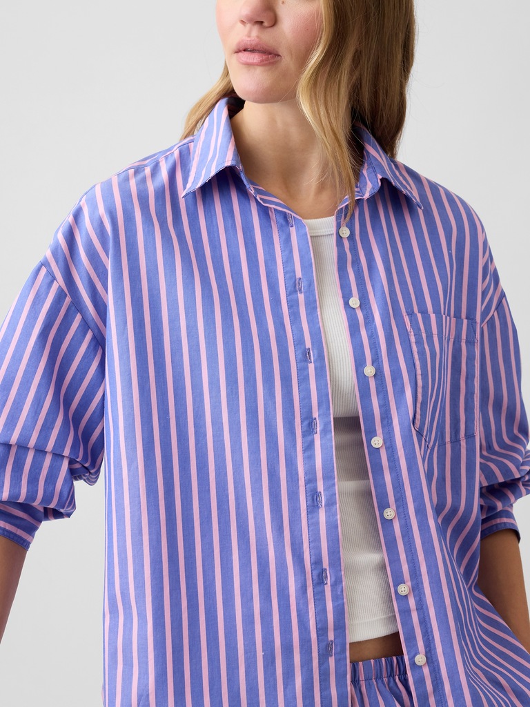 Oversized Shirt in Poplin