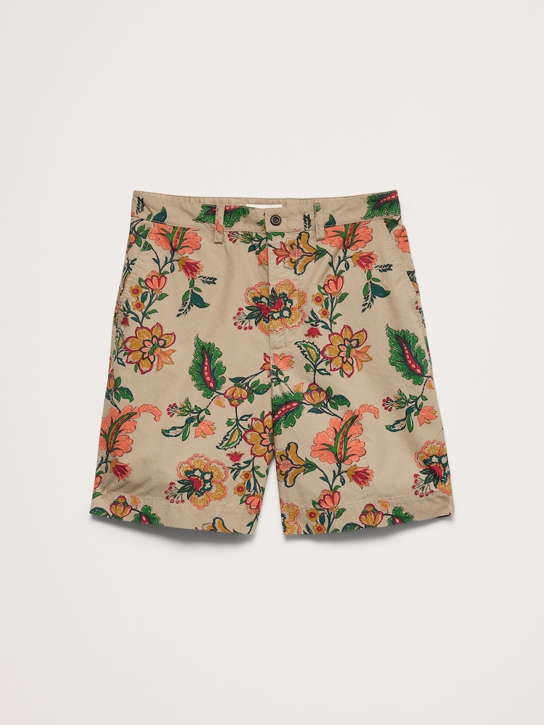 8" Floral Bermuda Short