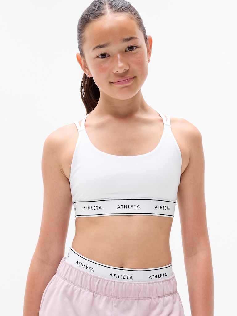 Athleta Girl High Speed Logo Bra