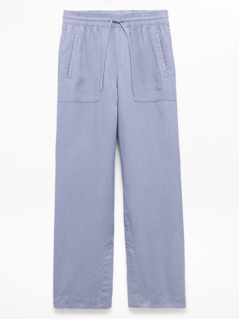 Retreat Linen High Rise Wide Leg Pant