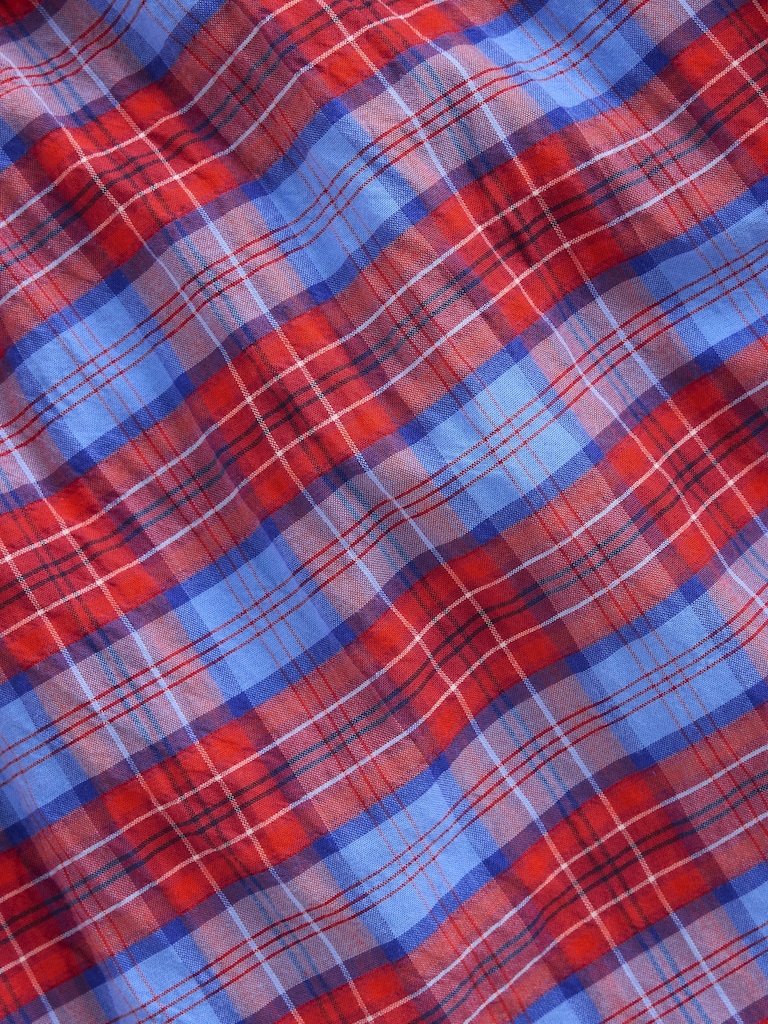 4" Seersucker Plaid Boxer Shorts