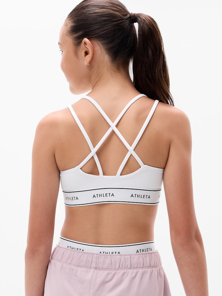 Athleta Girl High Speed Logo Bra