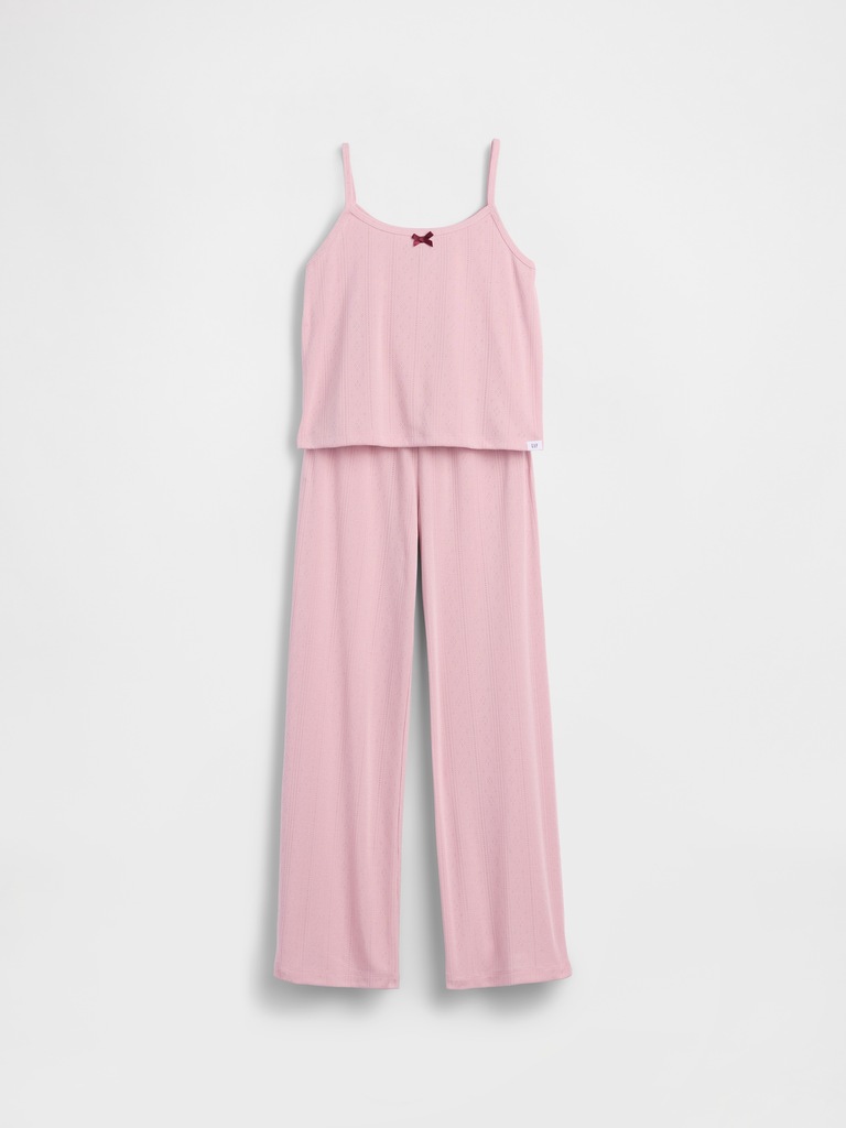 Kids Recycled Pointelle Tank PJ Set