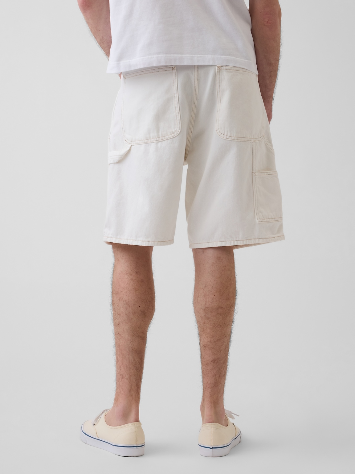 9" Loose Denim Carpenter Shorts