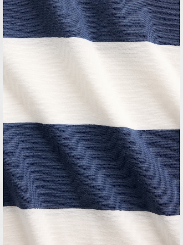 Knit Oversized Crop T-Shirt