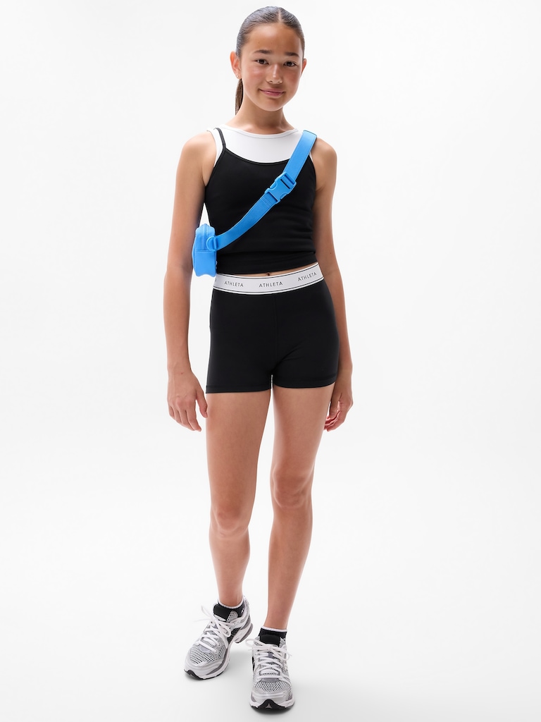 Athleta Girl Chit Chat Logo Short