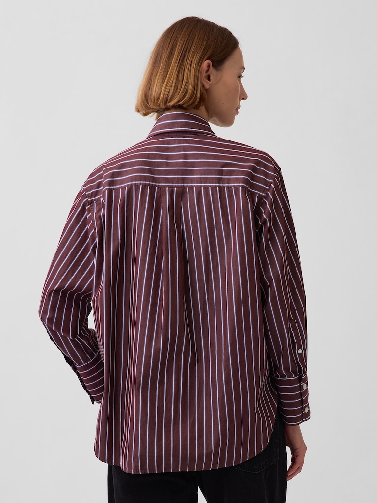 Chemise ample en popeline de coton biologique