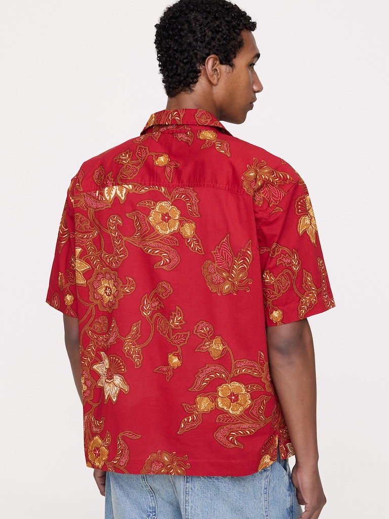 Chemise décontractée en popeline de coton Retour aux archives