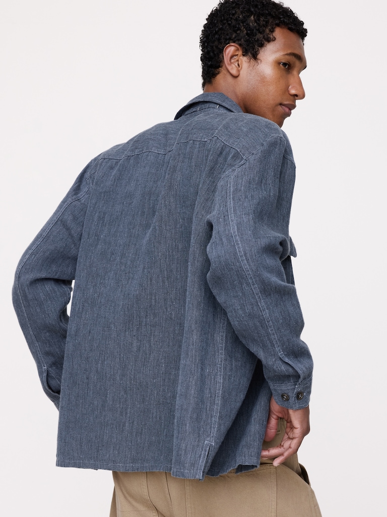 Relaxed-Fit Linen Resort Shirt