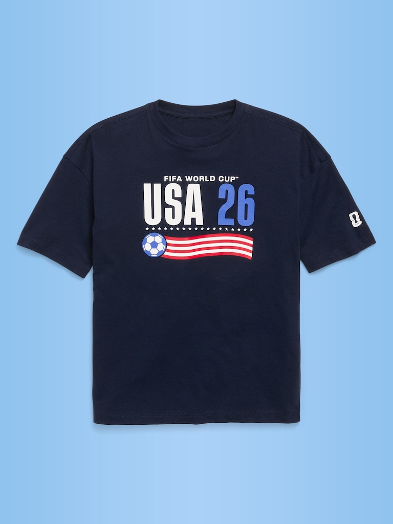FIFA World Cup 26™ USA Oversized Graphic T-Shirt for Boys