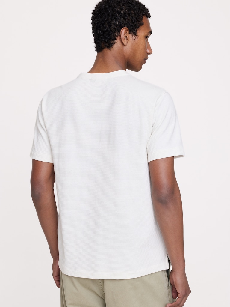 Mesh Henley T-Shirt