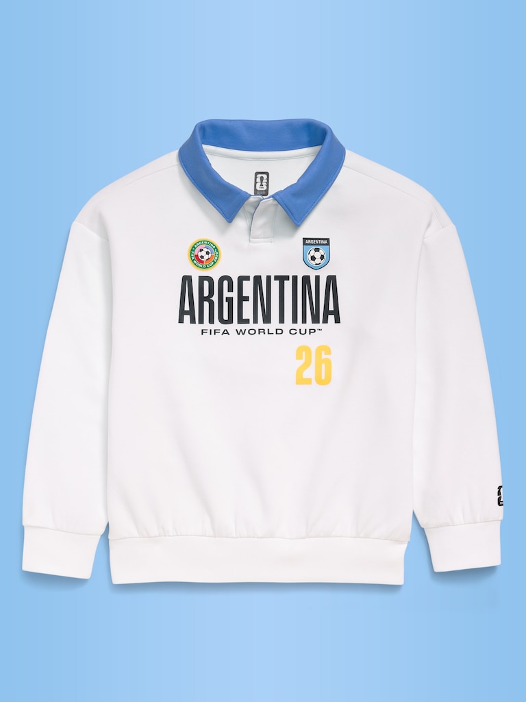 FIFA World Cup 26™ Argentina Dynamic Fleece Collared Graphic Sweatshirt for Kids