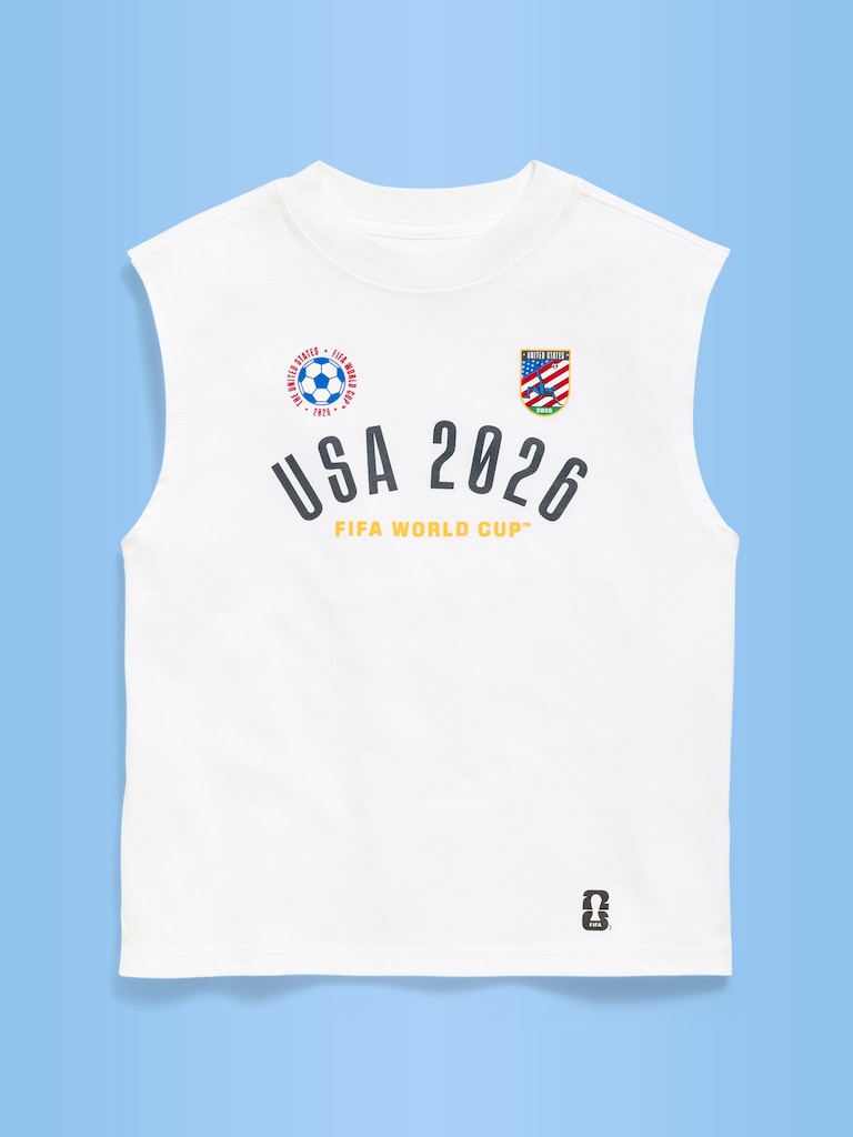 FIFA World Cup 26™ USA Boxy Muscle Graphic Tank Top for Boys