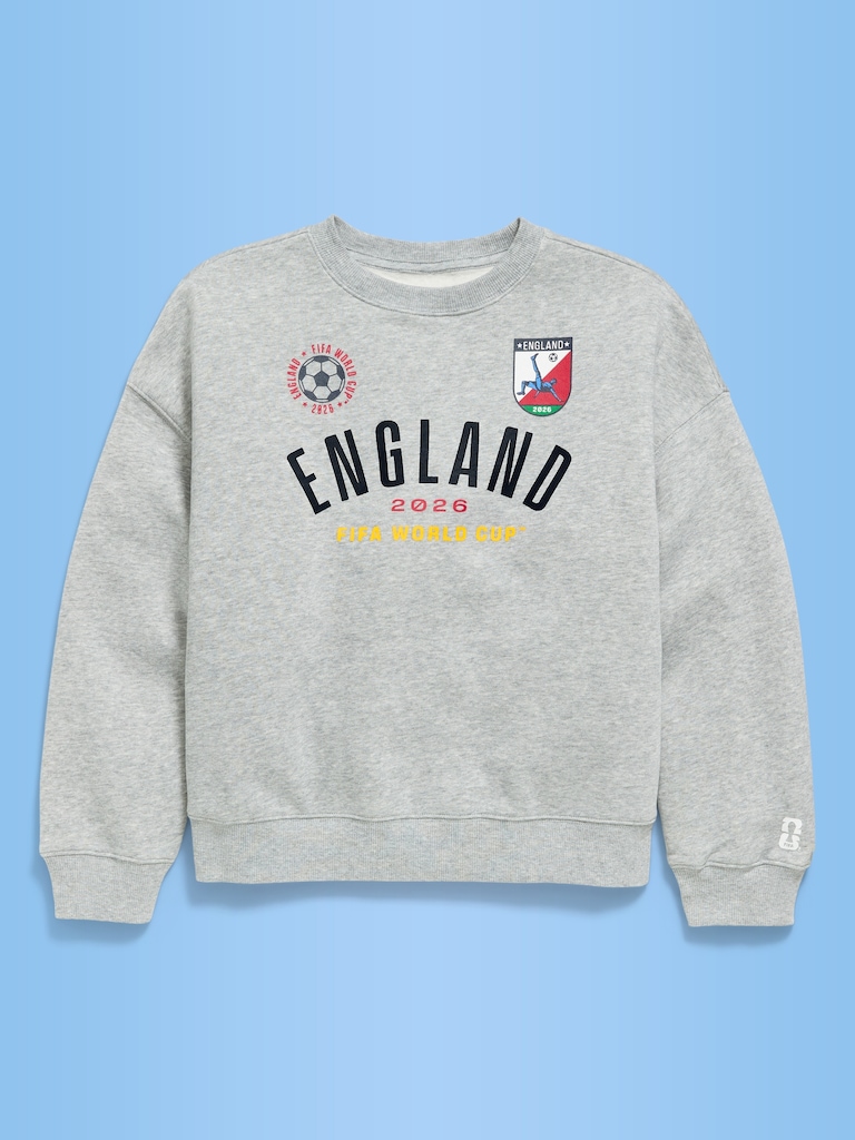 FIFA World Cup 26™ England Oversized Graphic Tunic Sweatshirt for Girls