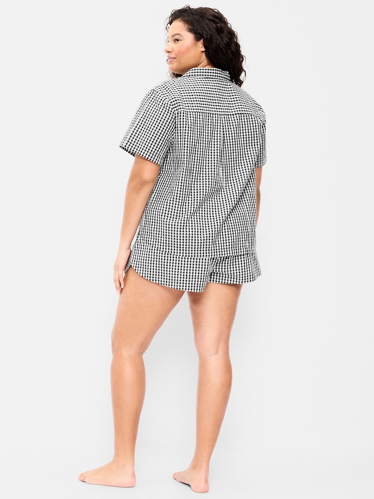 Poplin Pajama Short Set