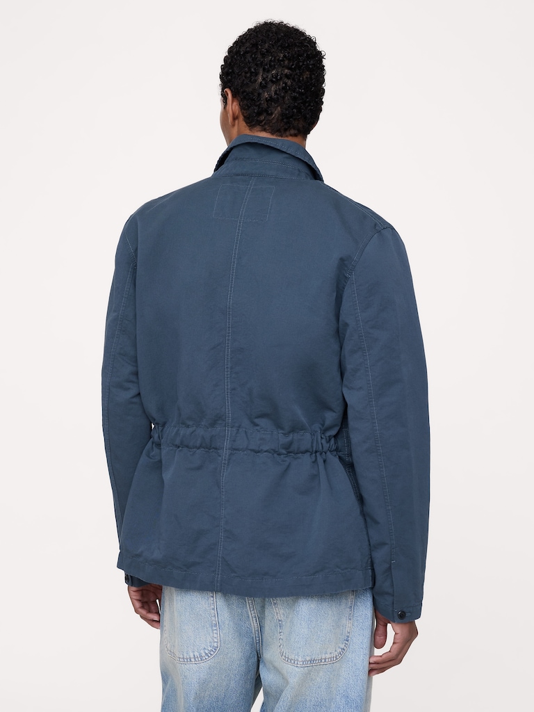 Italian Linen-Cotton Shirt Jacket