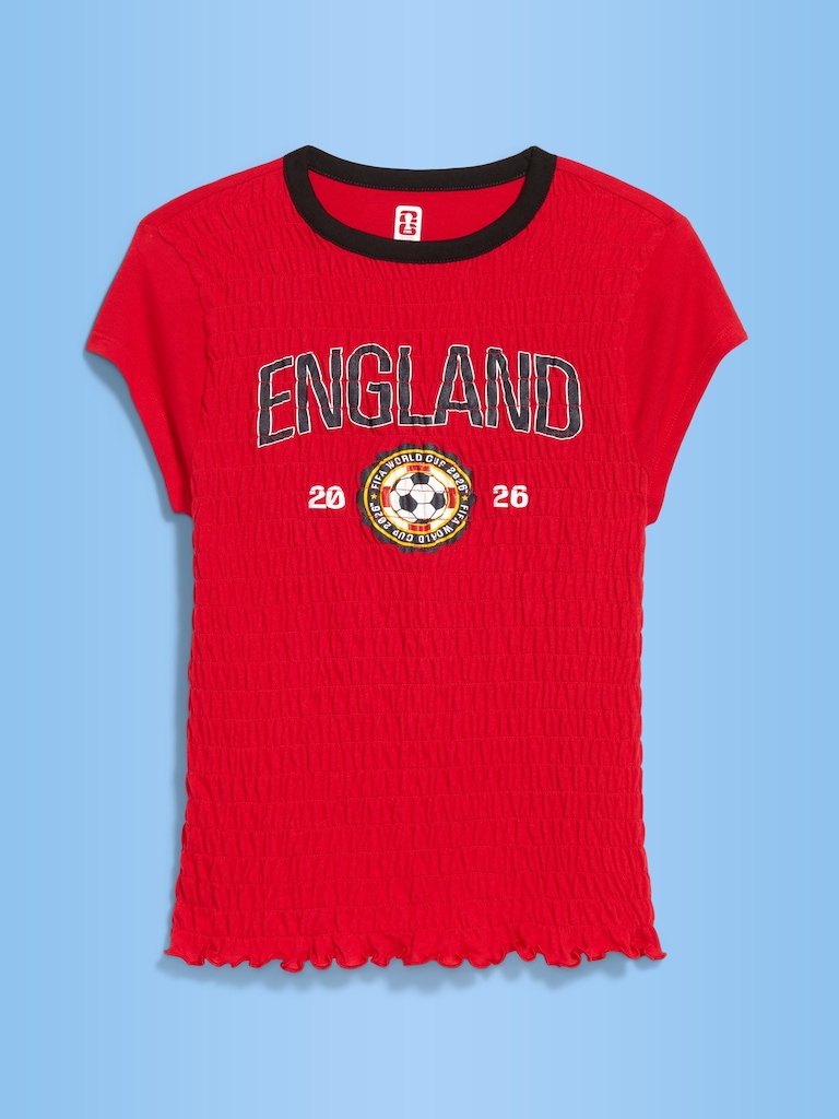 FIFA World Cup 26™ England Smocked Graphic T-Shirt for Women