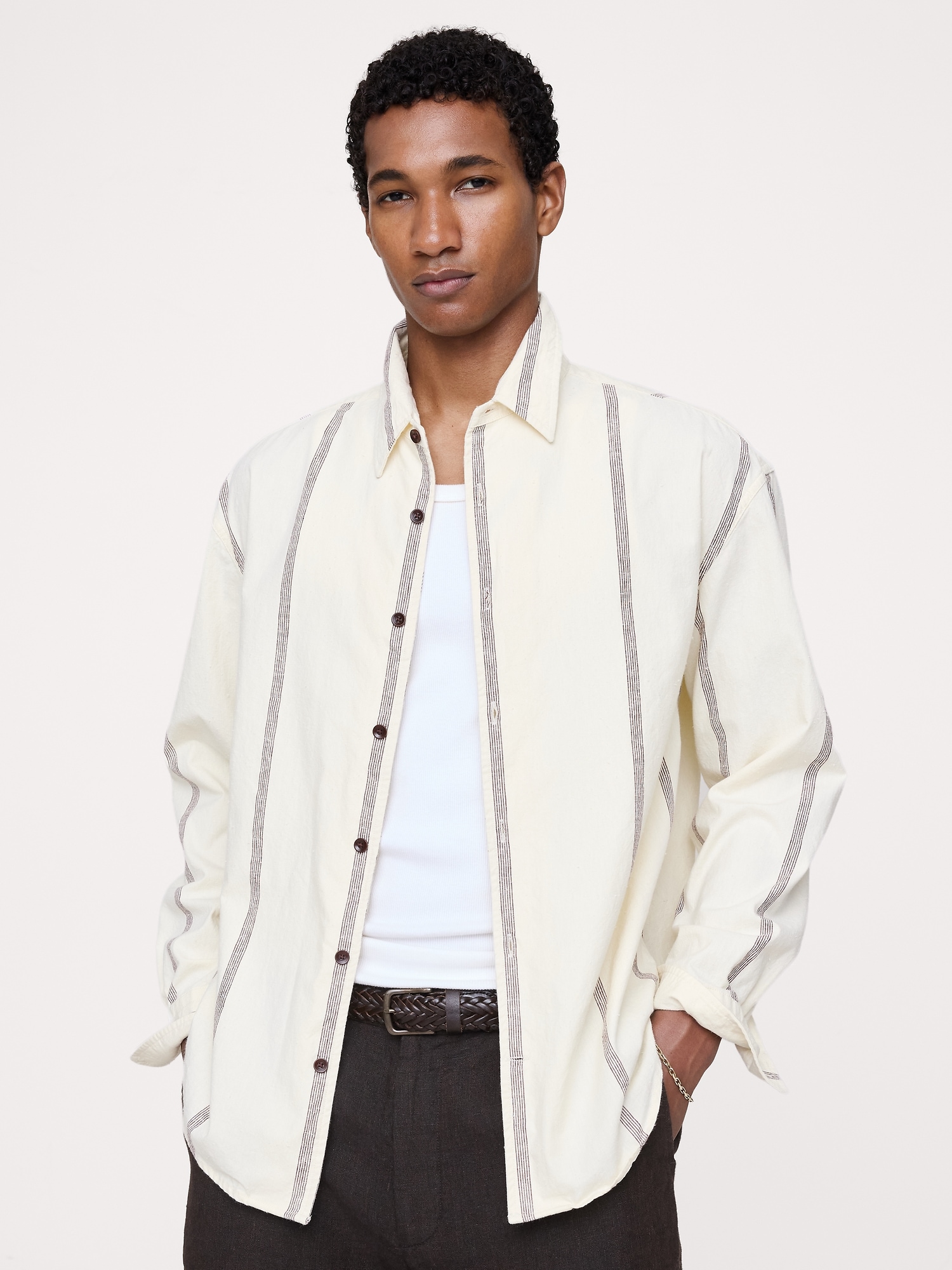 Men's Casual Linen & Linen Blend Shirts | Banana Republic