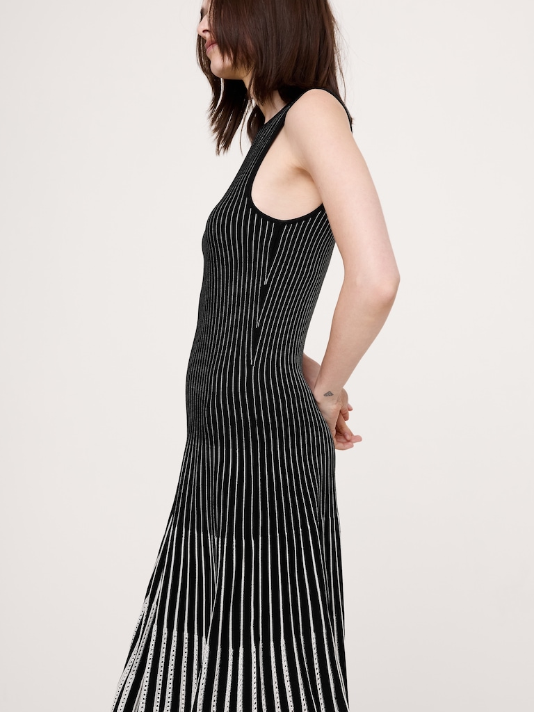 Eyelet Sweater Maxi Dress