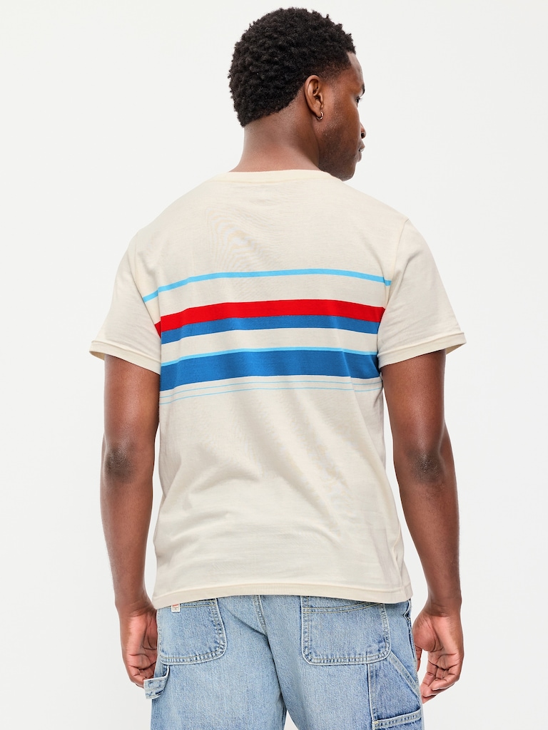 Crew-Neck Striped T-Shirt
