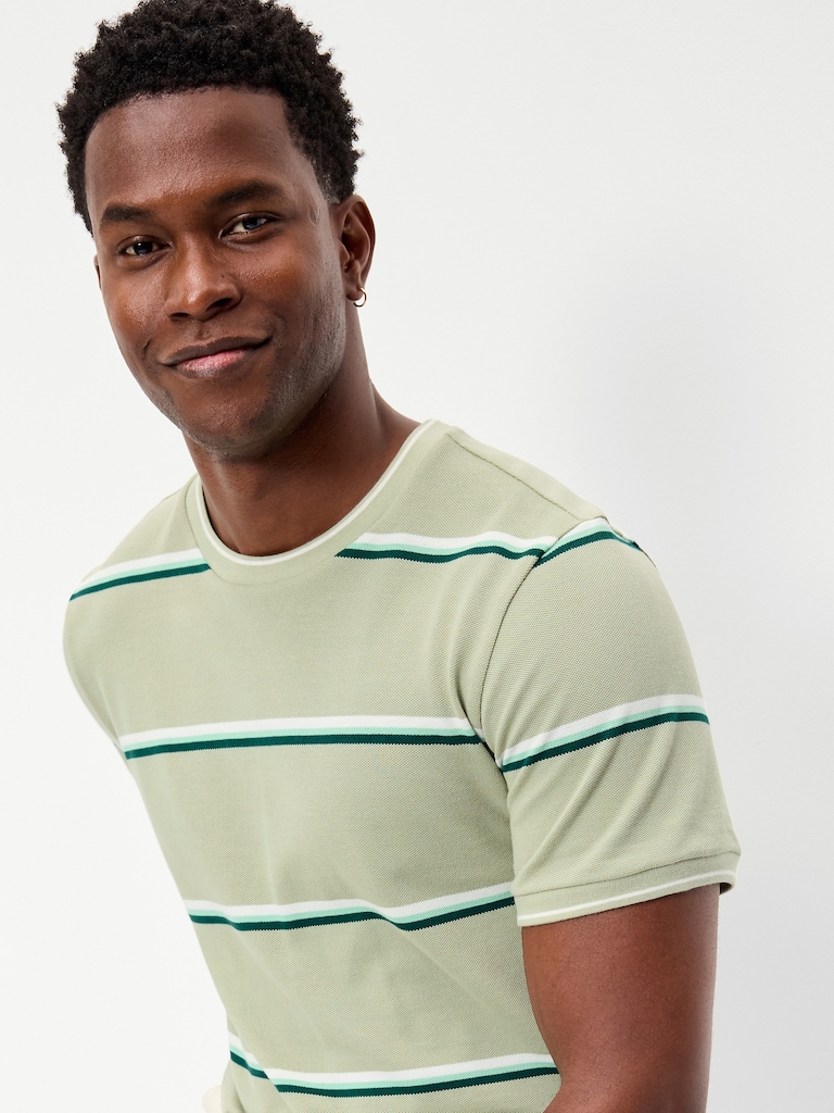 Crew-Neck Pique T-Shirt