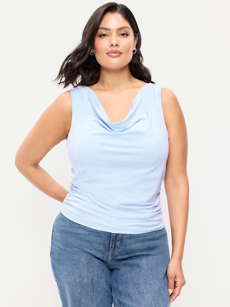 Asymmetrical Side-Cinch Tank Top