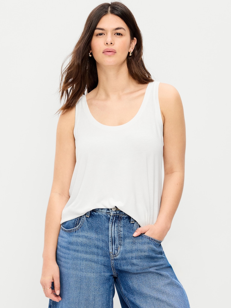 Luxe Scoop-Neck Tank Top