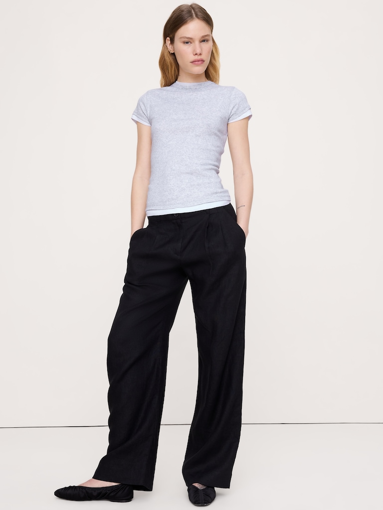 Airy Cotton Layered T-Shirt