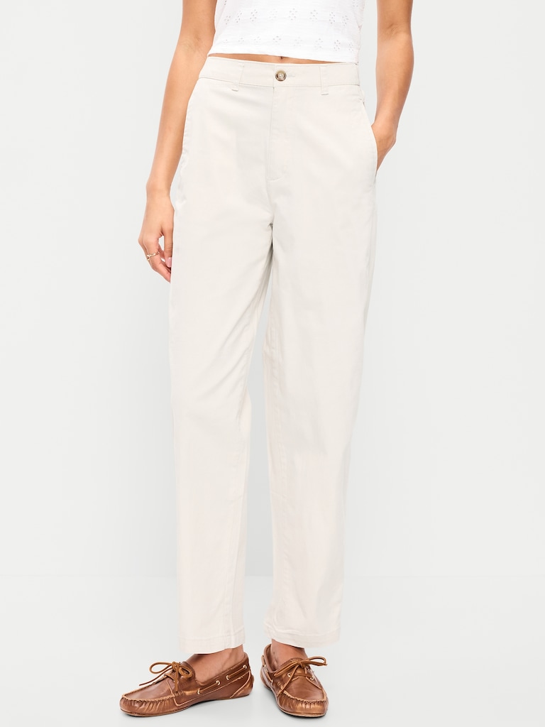 High-Waisted OGC Chino Tapered Straight Pants