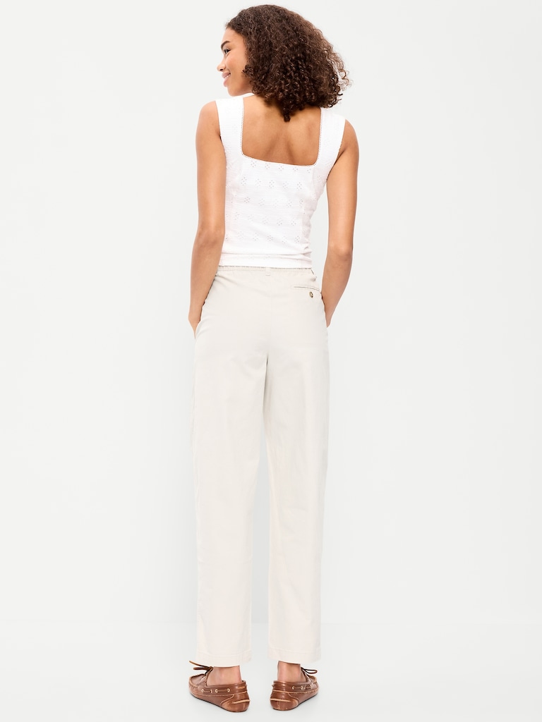 High-Waisted OGC Chino Tapered Straight Pants