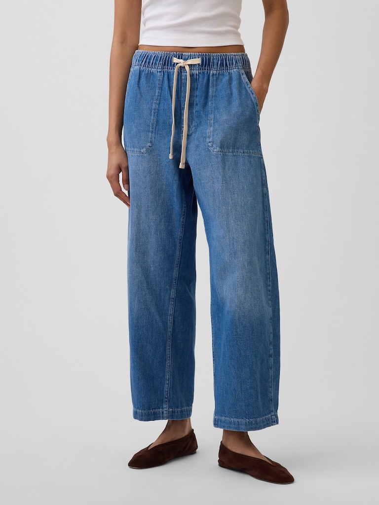 High Rise Easy Barrel Jeans