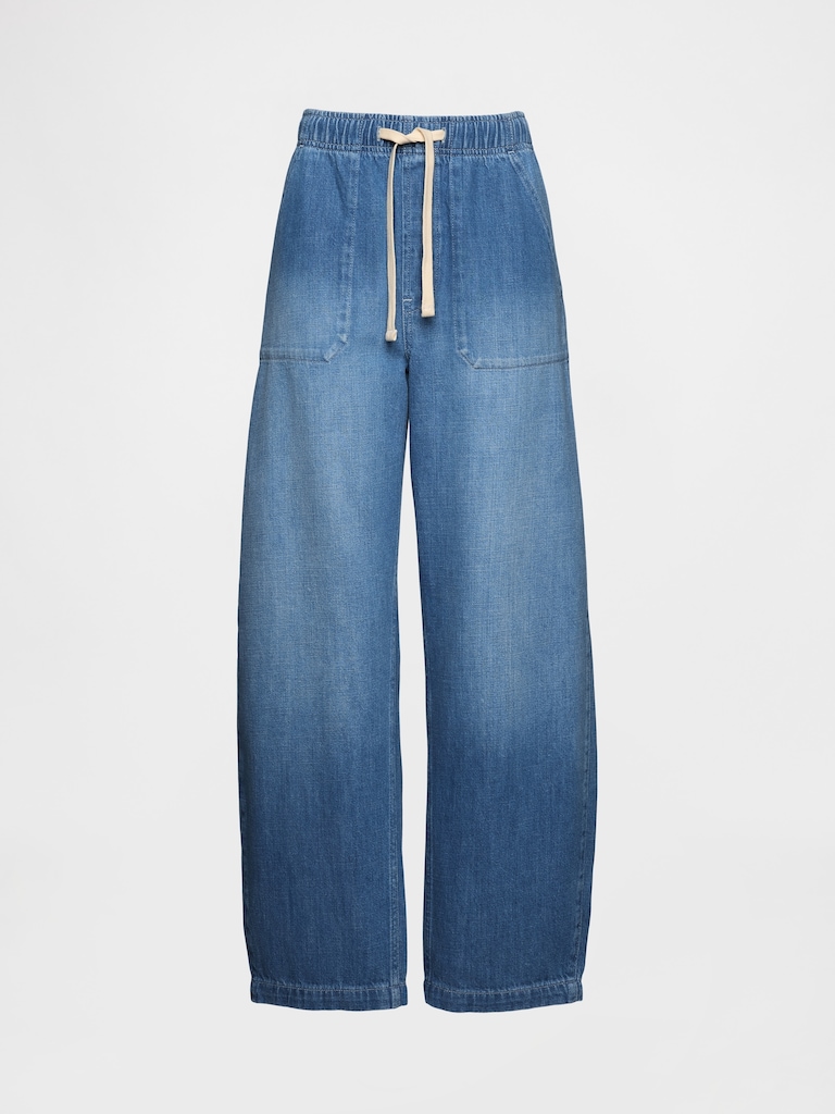 High Rise Easy Barrel Jeans