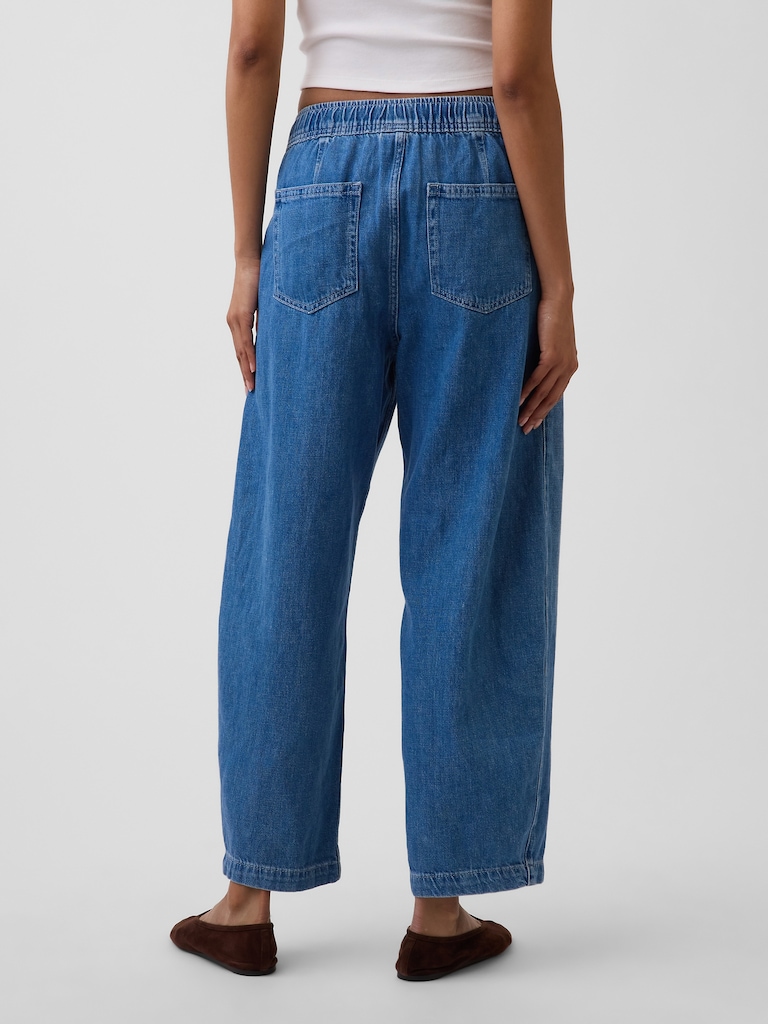 High Rise Easy Barrel Jeans