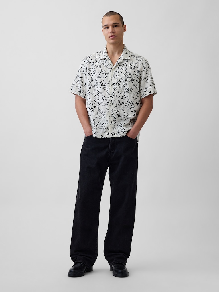 Keith Haring Textured Shirt