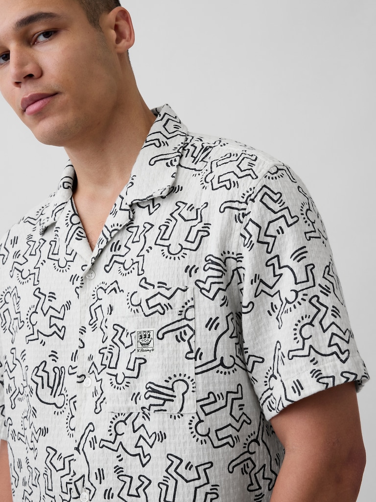 Keith Haring Textured Shirt