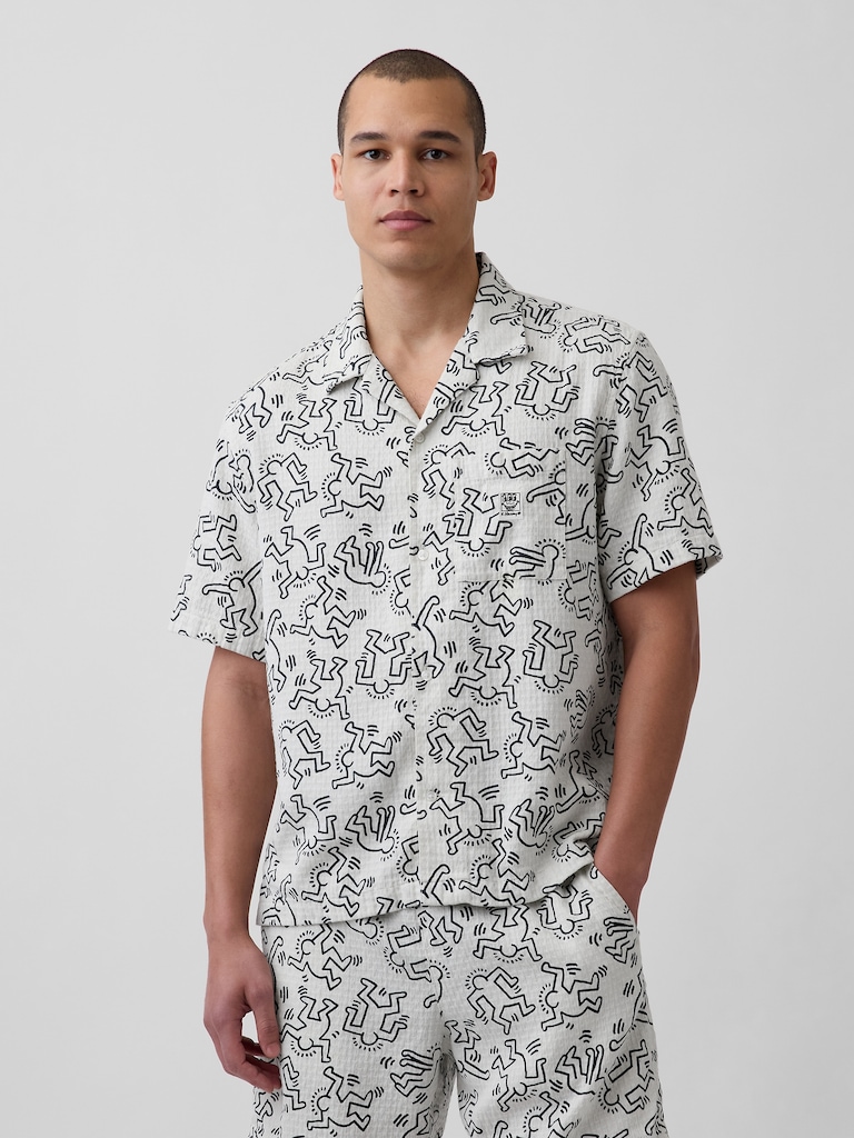Keith Haring Textured Shirt