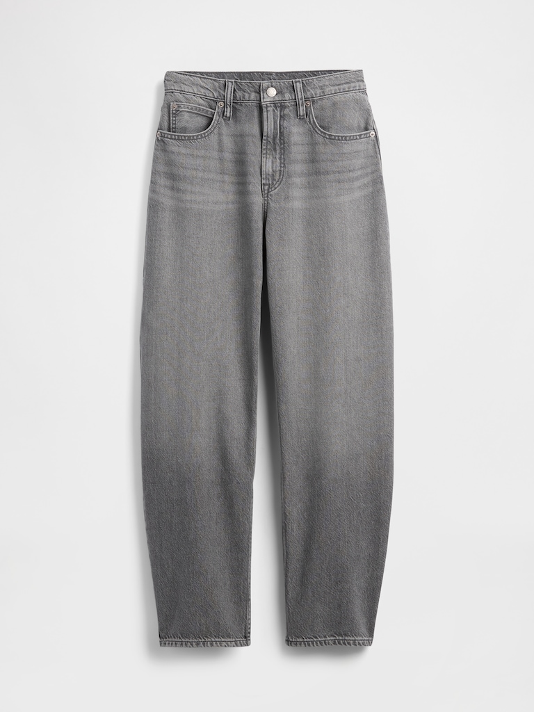 High Rise UltraSoft Barrel Jeans
