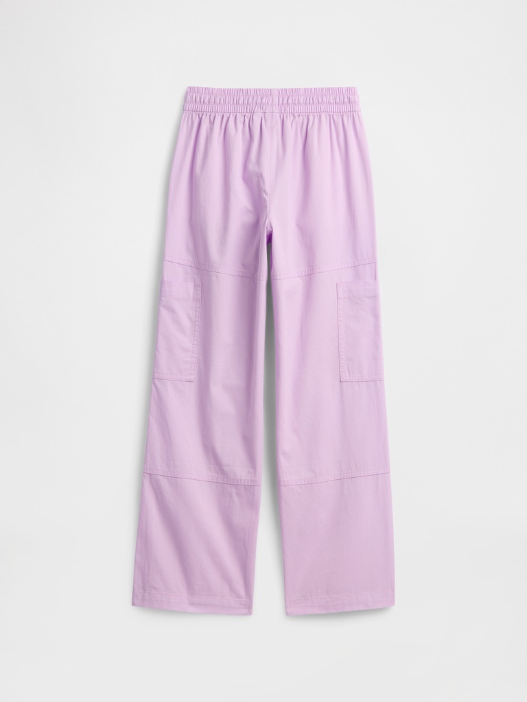 Kids Pull-On Relaxed Denim Cargo Pants