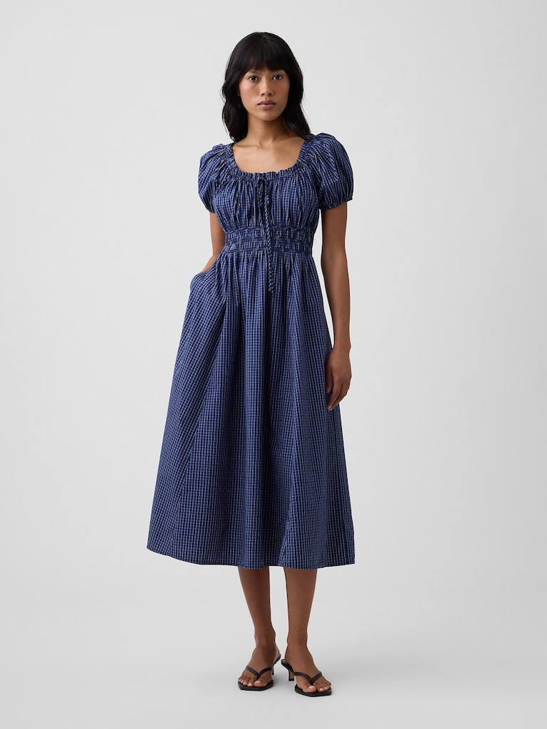 Puff Sleeve Maxi Dress